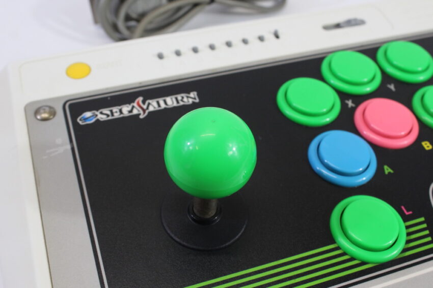 Official Sega Saturn Virtua Stick Arcade Controller HSS-0136 (C Cosmetic Wears / Cig.Odor)