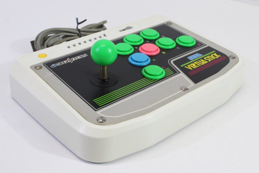 Official Sega Saturn Virtua Stick Arcade Controller HSS-0136 (C Cosmetic Wears / Cig.Odor)