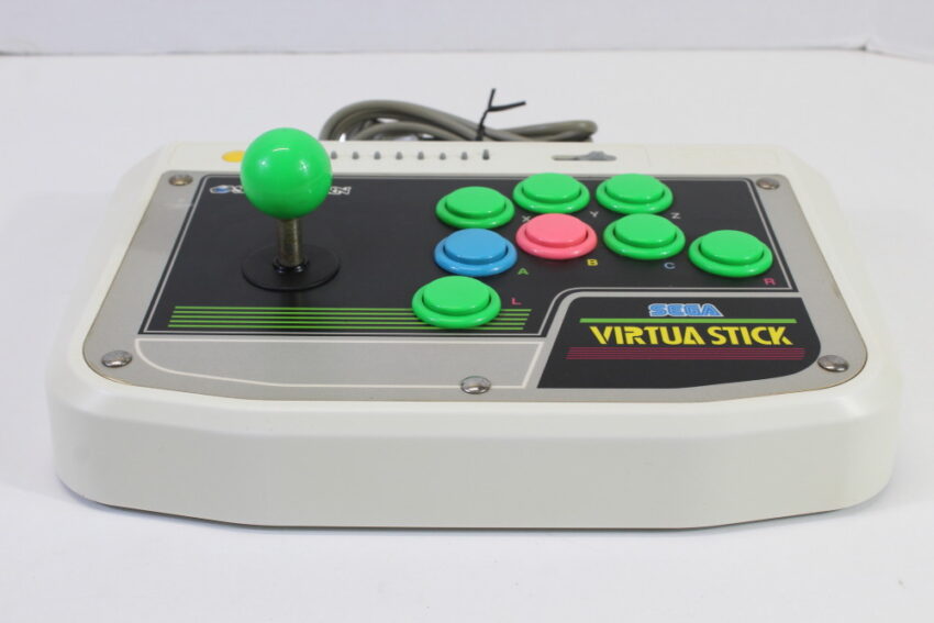 Official Sega Saturn Virtua Stick Arcade Controller HSS-0136 (C Cosmetic Wears / Cig.Odor)