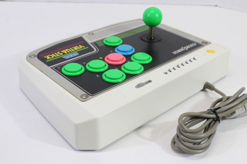Official Sega Saturn Virtua Stick Arcade Controller HSS-0136 (C Cosmetic Wears / Cig.Odor)