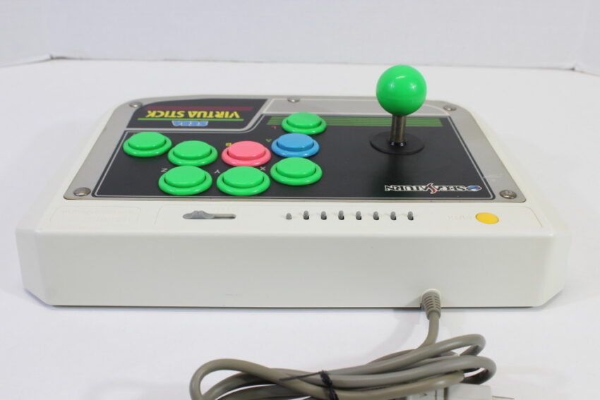 Official Sega Saturn Virtua Stick Arcade Controller HSS-0136 (C Cosmetic Wears / Cig.Odor)