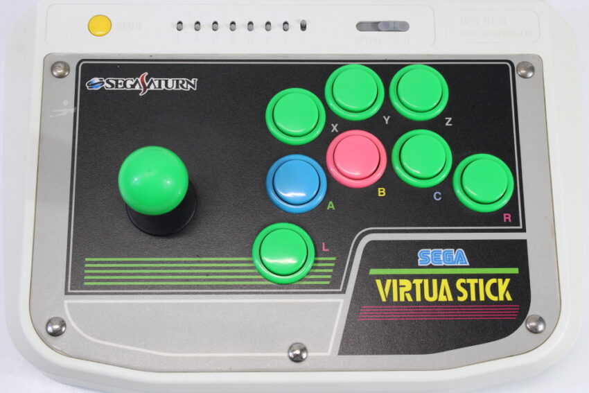 Official Sega Saturn Virtua Stick Arcade Controller HSS-0136 (C Cosmetic Wears / Cig.Odor)