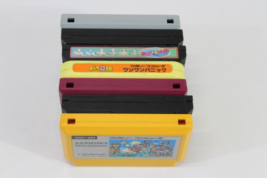 Lot of 7 Nintendo Famicom Game Super Mario Bros Tennis SD Gundam Star Luster Kage no Densetsu (B~C) Nintendo Famicom FC