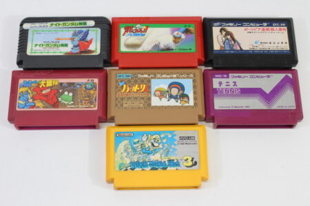 Lot of 7 Nintendo Famicom Game Super Mario Bros 3 Jajamaru Hattori Kun Portpia Serial Murder Case (B~C) Nintendo Famicom FC