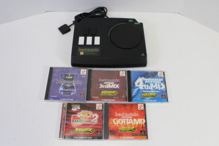 ASCII ASC-0515BM DJ Controller W/ Beatmania, Append 3rd Mix, 4th Mix, Gottamix, Club Mix Vol.2 (B) Playstation PS1 PS2