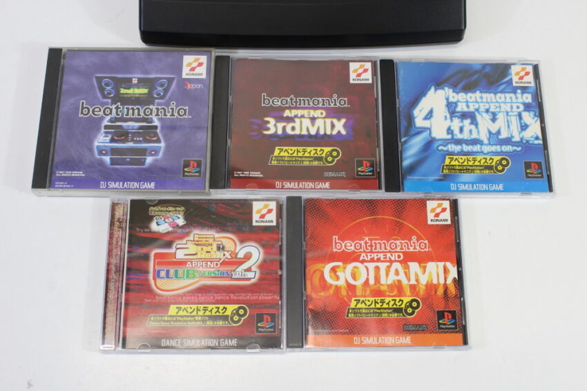 ASCII ASC-0515BM DJ Controller W/ Beatmania, Append 3rd Mix, 4th Mix, Gottamix, Club Mix Vol.2 (B) Playstation PS1 PS2