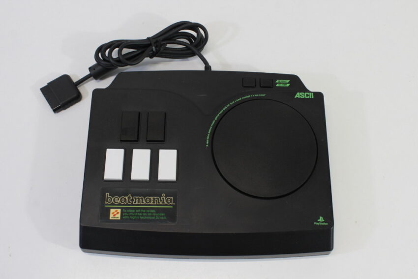 ASCII ASC-0515BM DJ Controller W/ Beatmania, Append 3rd Mix, 4th Mix, Gottamix, Club Mix Vol.2 (B) Playstation PS1 PS2