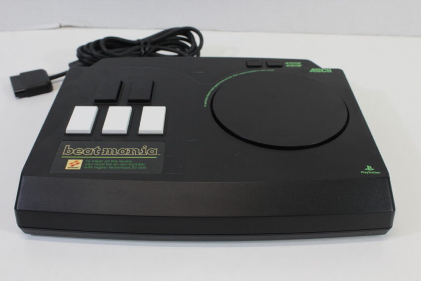 ASCII ASC-0515BM DJ Controller W/ Beatmania, Append 3rd Mix, 4th Mix, Gottamix, Club Mix Vol.2 (B) Playstation PS1 PS2