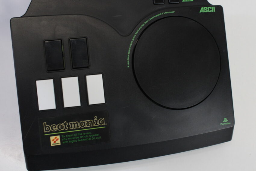 ASCII ASC-0515BM DJ Controller W/ Beatmania, Append 3rd Mix, 4th Mix, Gottamix, Club Mix Vol.2 (B) Playstation PS1 PS2
