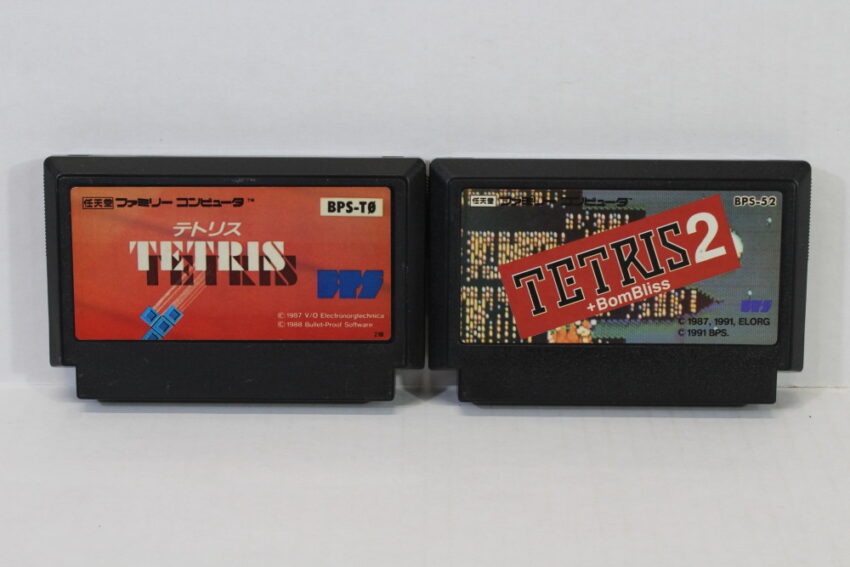 Lot of 2 TETRIS & 2 + BomBliss (B) Nintendo Famicom FC