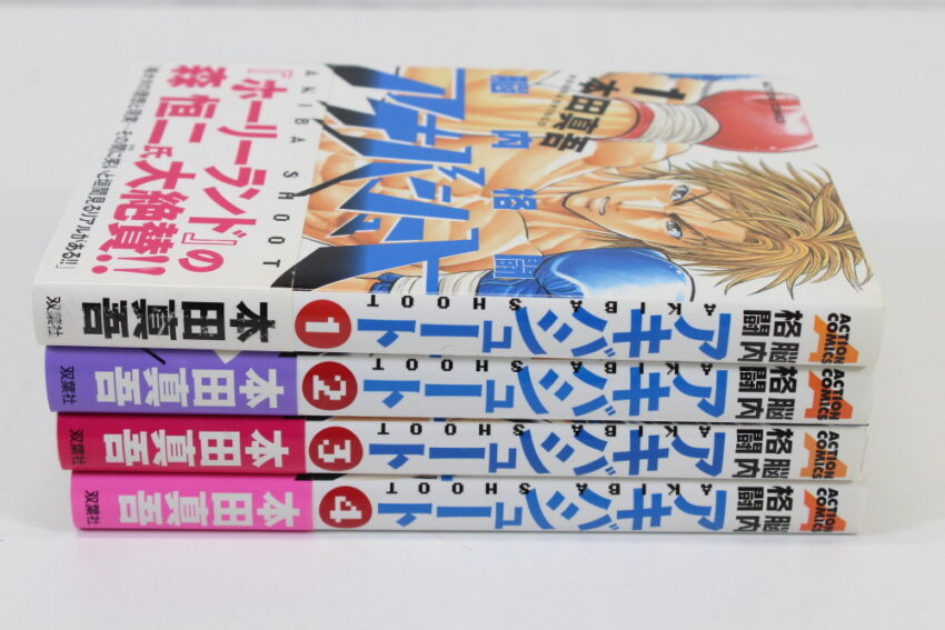 Lot of 4 Nounai Kakutou Akiba Shoot Vol 1 2 3 4 Shingo Honda (B) Manga Japanese Comic