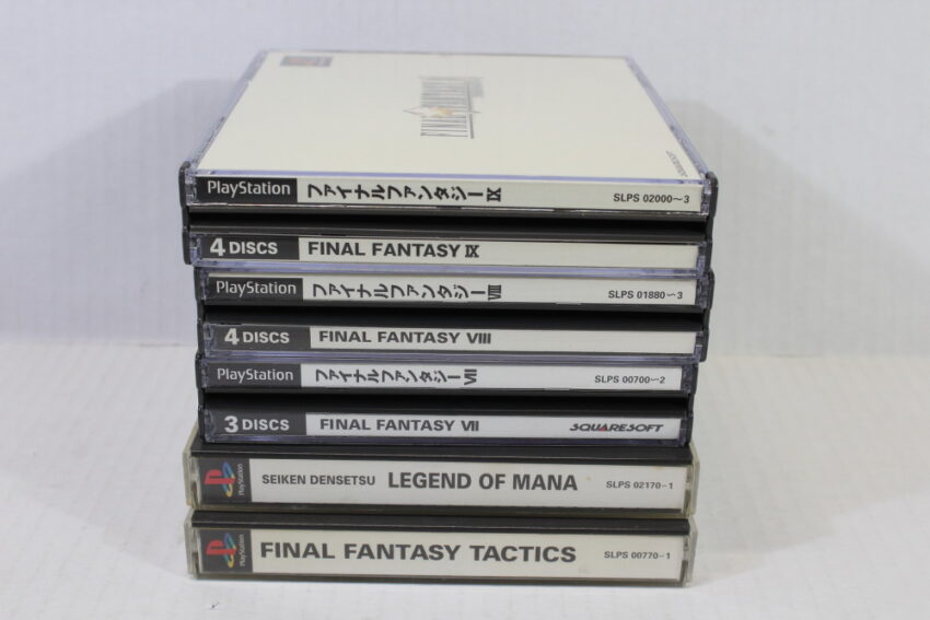 Lot of 5 Final Fantasy 7 8 9 VII VIII IX Tactics Seiken Densetsu Legend of Mana (B) SONY PlayStation 1 PS1