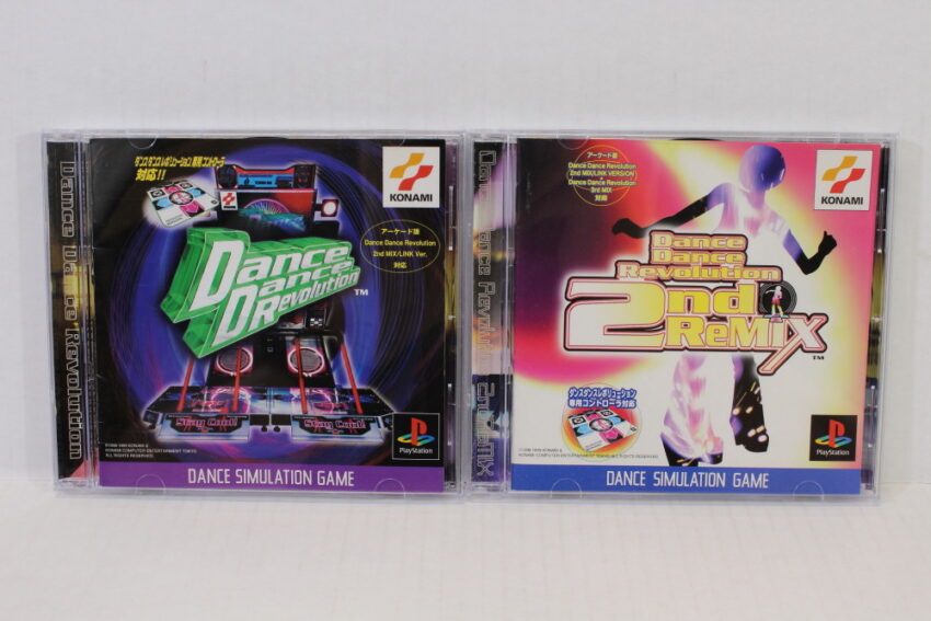 Lot of 2 Dance Dance Revolution 1 & 2nd ReMIX DDR (B) SONY PlayStation 1 PS1