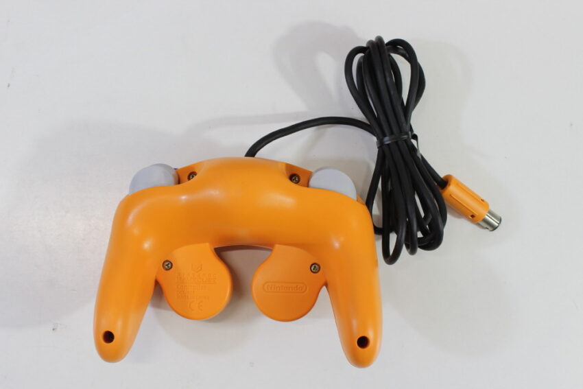 Nintendo GameCube Spice Orange Console & Controller AC Adapter AV Cable GC Play US Region Games (B)