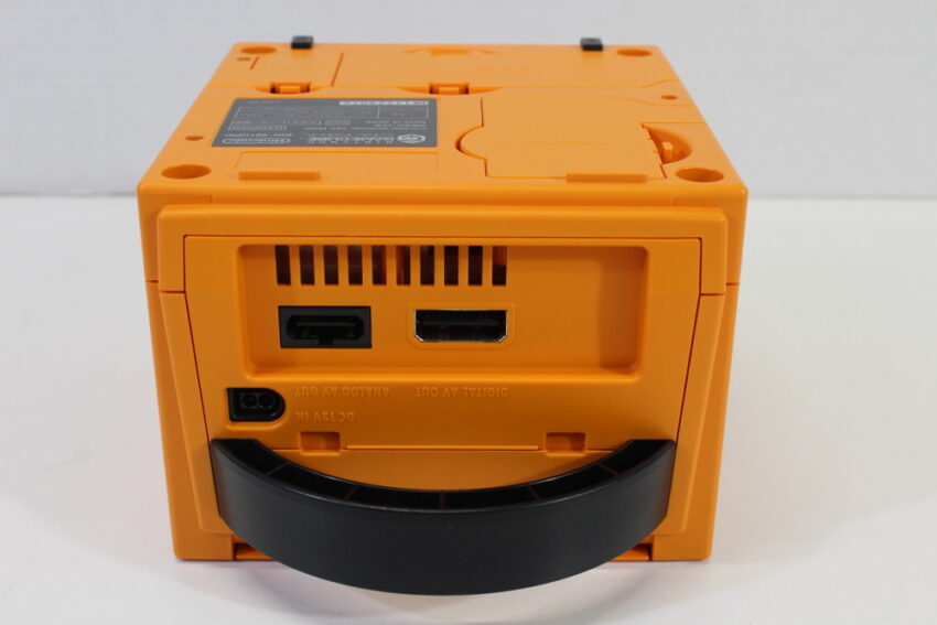 Nintendo GameCube Spice Orange Console & Controller AC Adapter AV Cable GC Play US Region Games (B)