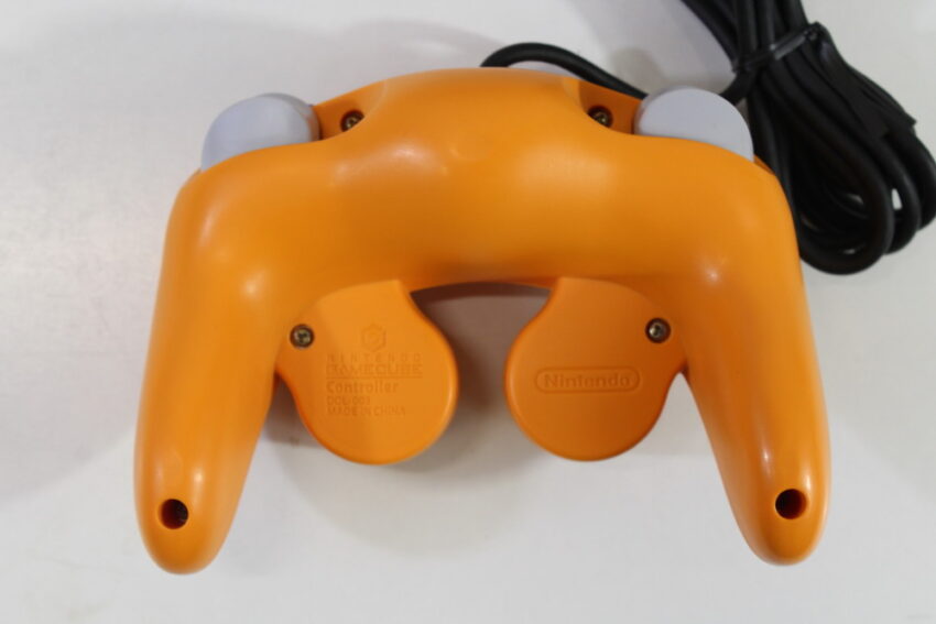 Nintendo GameCube Spice Orange DOL-101 Console & Controller AC Adapter AV Cable GC Play US Region Games (B)