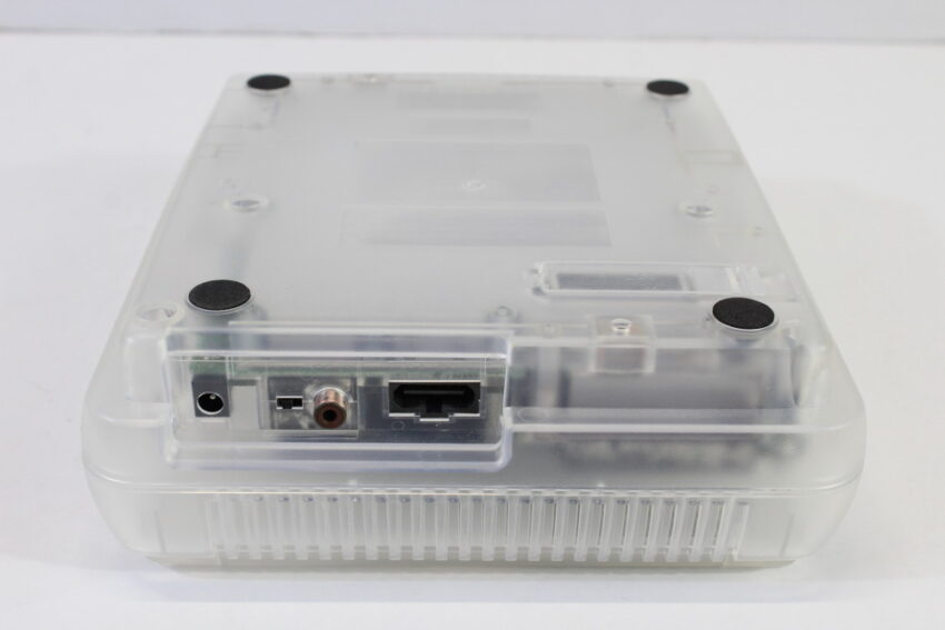 Super Famicom Console Transparent Crystal Clear White Controller x1 AC AV x2 Games (Super Mario World & Mickey Mouse Magical Quest ) NTSC REGION FREE White LED (A) Super Nintendo SNES Super Famicom SFC