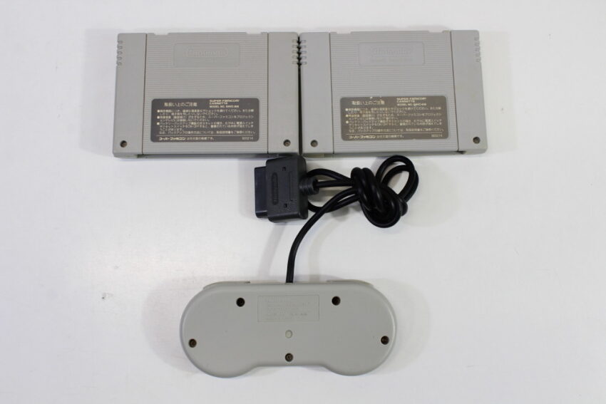 Super Famicom Console Transparent Crystal Clear White Controller x1 AC AV x2 Games (Super Mario Kart & Super Bomberman 2) NTSC REGION FREE White LED (A) Super Nintendo SNES Super Famicom SFC