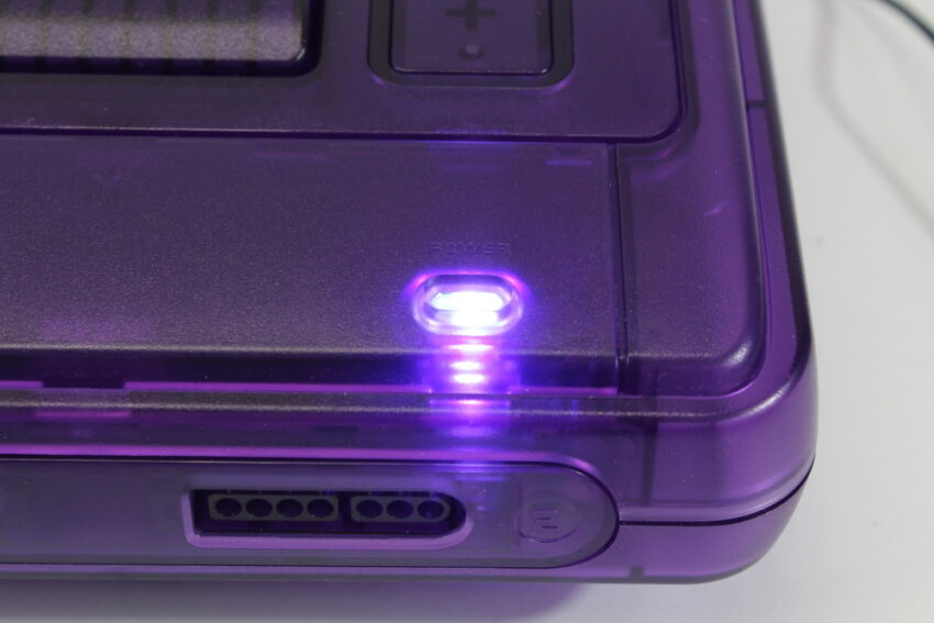 Super Famicom Console Transparent Clear Purple Controller x1 AC AV x2 Games (Super Mario All Stars & Super Bomberman 3) NTSC REGION FREE White LED (A) Super Nintendo SNES Super Famicom SFC