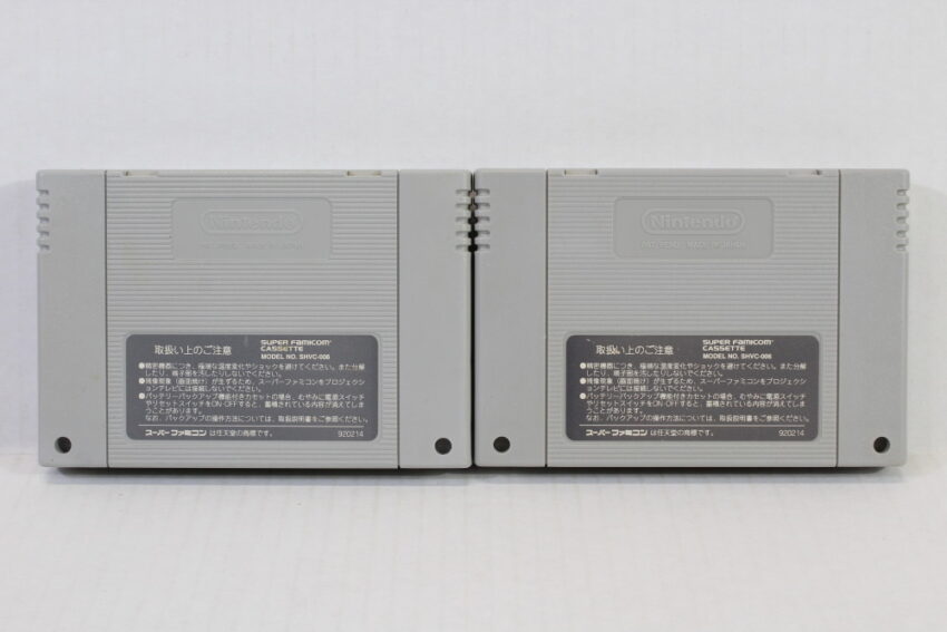 Lot of 2 Super Genjin 1 & 2 / Bonk's Adventure (B) Nintendo Super Famicom SFC