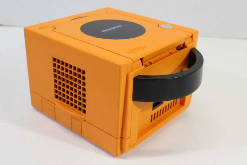 Nintendo GameCube Spice Orange DOL-101 Console & Controller AC Adapter AV Cable GC Play US Region Games (B)