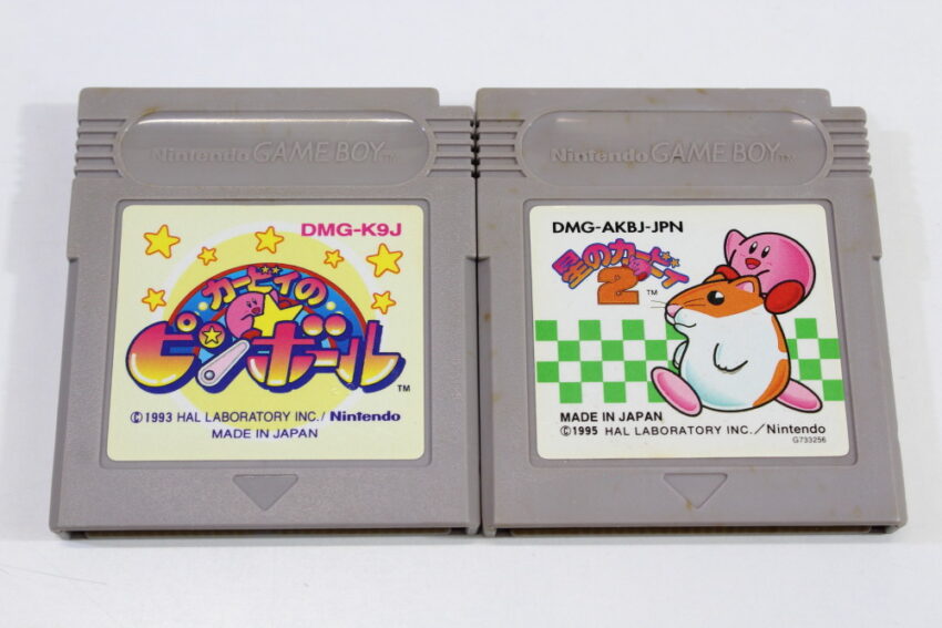 Lot of 2 Kirby's Dream Land 2 / Hoshi no Kirby 2 & Pinball (B) Nintendo Gameboy GB