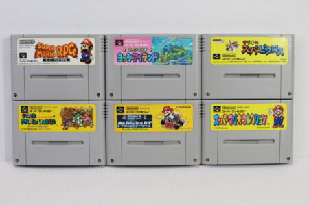 Lot of 6 Super Mario Kart World RPG Collection / All-Stars Yoshi's Island Picross (B) Nintendo Super Famicom SFC