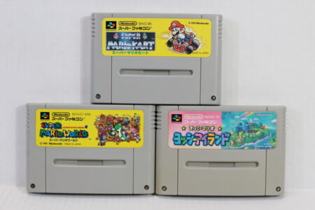 Lot of 3 Super Mario Kart World Yoshi's Island (B) Nintendo Super Famicom SFC