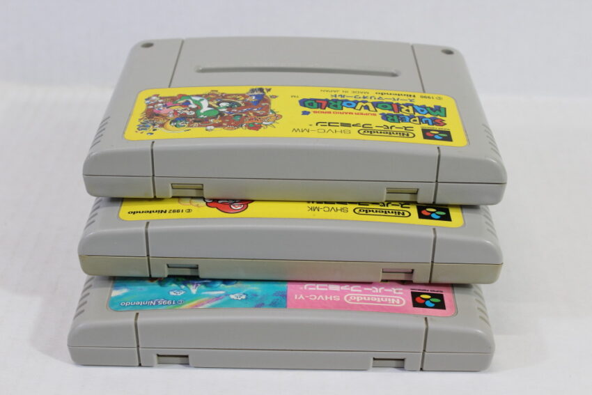 Lot of 3 Super Mario Kart World Yoshi's Island (B) Nintendo Super Famicom SFC