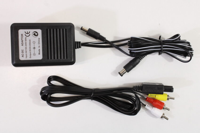 AV Famicom Console "New Famicom" Controller x1 Super Mario Bros 1 3 Dr. Mario AC Adapter AV Cable & NES Pin Converter (B) Nintendo Famicom FC