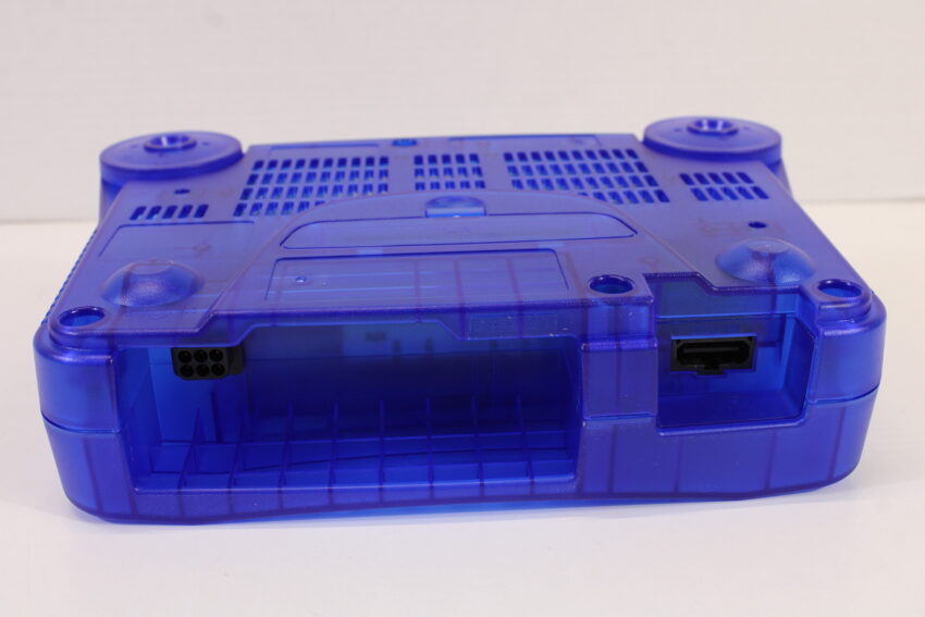 Nintendo 64 Clear Blue Console Super Smash Bros Goemon Famista Baseball Controller ACAV White LED Mod NTSC REGION FREE (A) N64