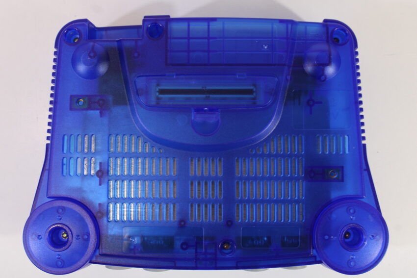 Nintendo 64 Clear Blue Console Super Smash Bros Goemon Famista Baseball Controller ACAV White LED Mod NTSC REGION FREE (A) N64