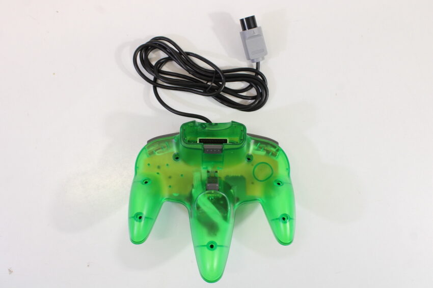 Nintendo 64 Clear Yellow Console Super Mario 64 Baku Bomberman King of Pro Baseball Controller ACAV White LED Mod NTSC REGION FREE (A) N64