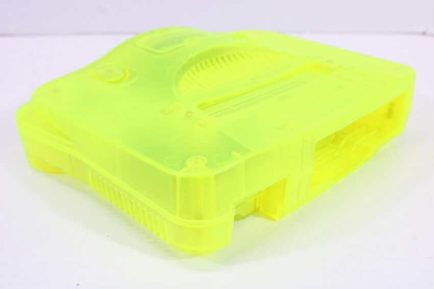 Nintendo 64 Clear Yellow Console Super Mario 64 Baku Bomberman King of Pro Baseball Controller ACAV White LED Mod NTSC REGION FREE (A) N64