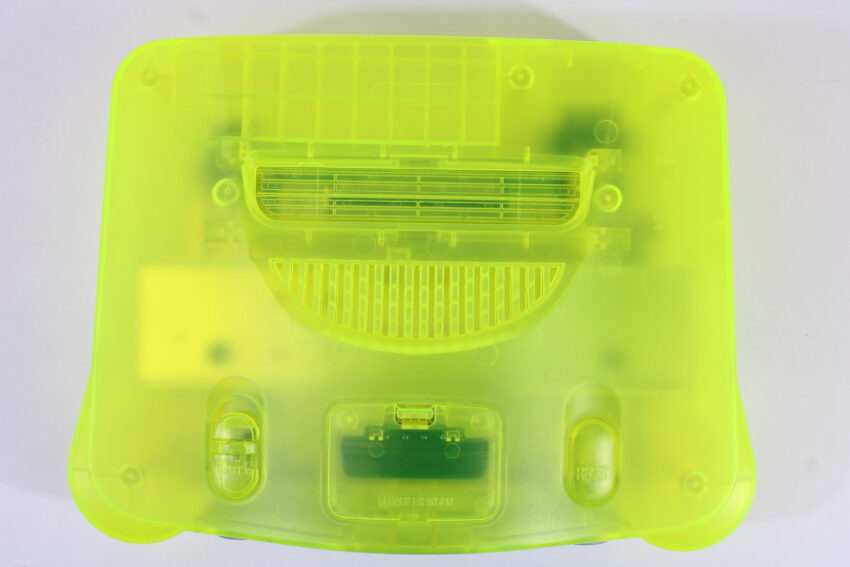 Nintendo 64 Clear Yellow Console Super Mario 64 Baku Bomberman King of Pro Baseball Controller ACAV White LED Mod NTSC REGION FREE (A) N64