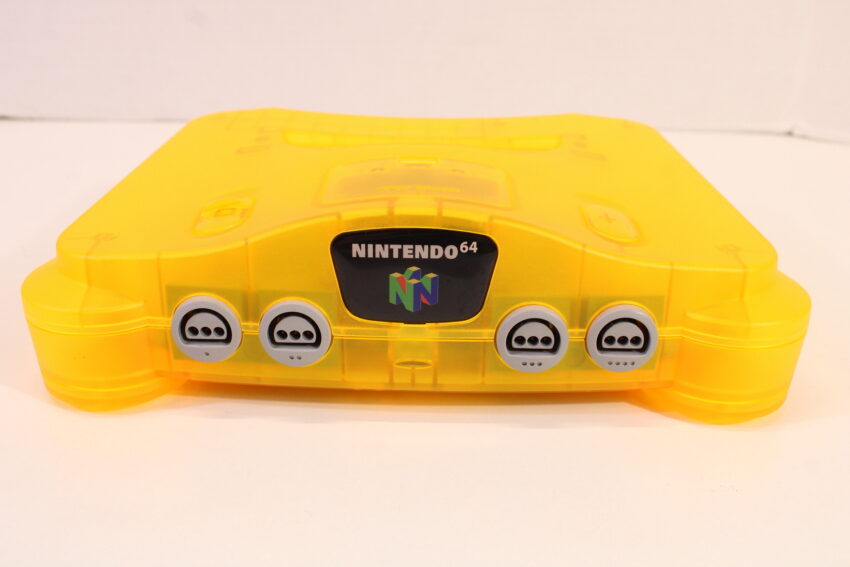 Nintendo 64 Clear Orange Console Super Mario 64 Goemon Tamagotchi Controller ACAV White LED Mod NTSC REGION FREE (A) N64