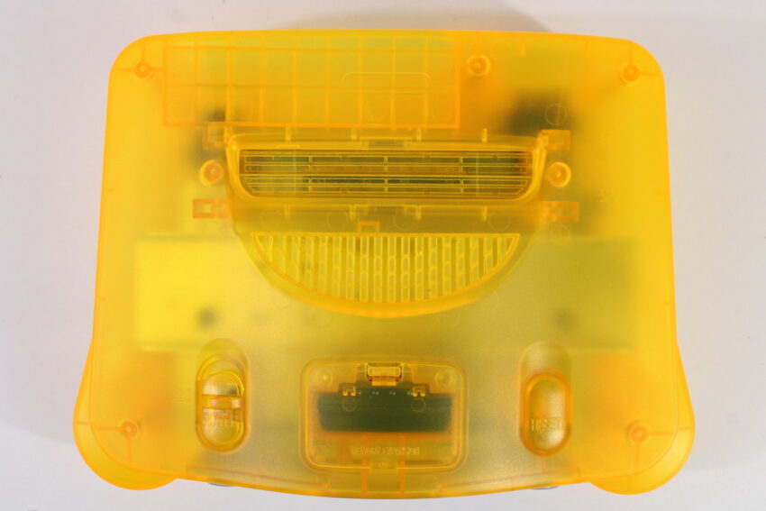 Nintendo 64 Clear Orange Console Super Mario 64 Goemon Tamagotchi Controller ACAV White LED Mod NTSC REGION FREE (A) N64
