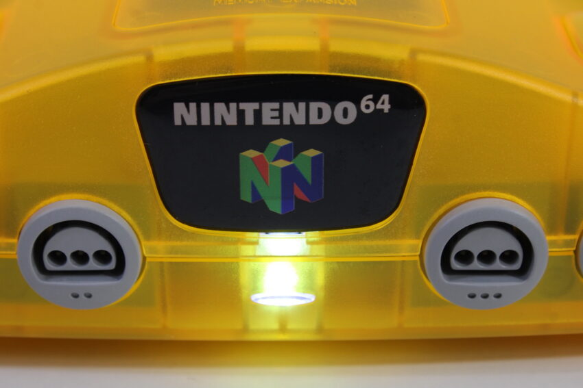Nintendo 64 Clear Orange Console Super Mario 64 Goemon Tamagotchi Controller ACAV White LED Mod NTSC REGION FREE (A) N64