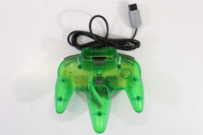 Nintendo 64 Clear Yellow Console Super Smash Bros Goemon Famista Baseball Controller ACAV White LED Mod NTSC REGION FREE (A) N64