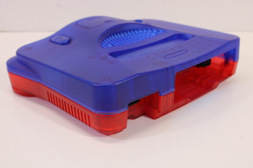 Nintendo 64 Clear Mario Blue x Red Console Super Mario 64 Yoshi's Story J League Eleven Beat 1997 Controller ACAV White LED Mod NTSC REGION FREE (A) N64