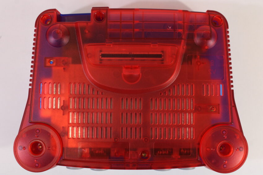 Nintendo 64 Clear Mario Blue x Red Console Super Mario 64 Yoshi's Story J League Eleven Beat 1997 Controller ACAV White LED Mod NTSC REGION FREE (A) N64