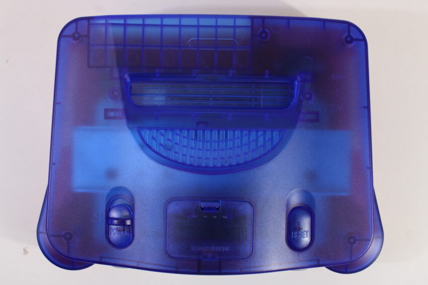 Nintendo 64 Clear Mario Blue x Red Console Super Mario 64 Yoshi's Story J League Eleven Beat 1997 Controller ACAV White LED Mod NTSC REGION FREE (A) N64