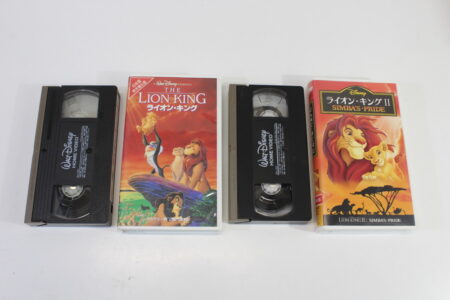 Lot of 2 The Lion King & II 2 Simba's Pride A Walt Disney Classic in Japanese Dubbed (B) VHS Tape