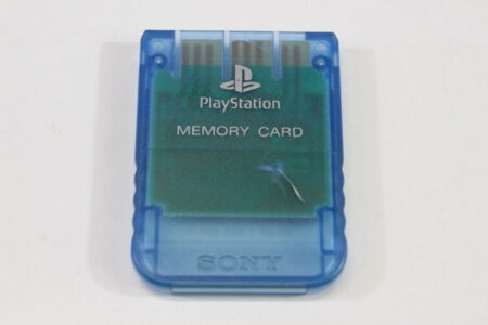 Official SONY PlayStation 1 OEM Memory Card SCPH-1020 Clear Blue for PS1 Console (C Cosmetic Wears) SONY PlayStation 1 PS1