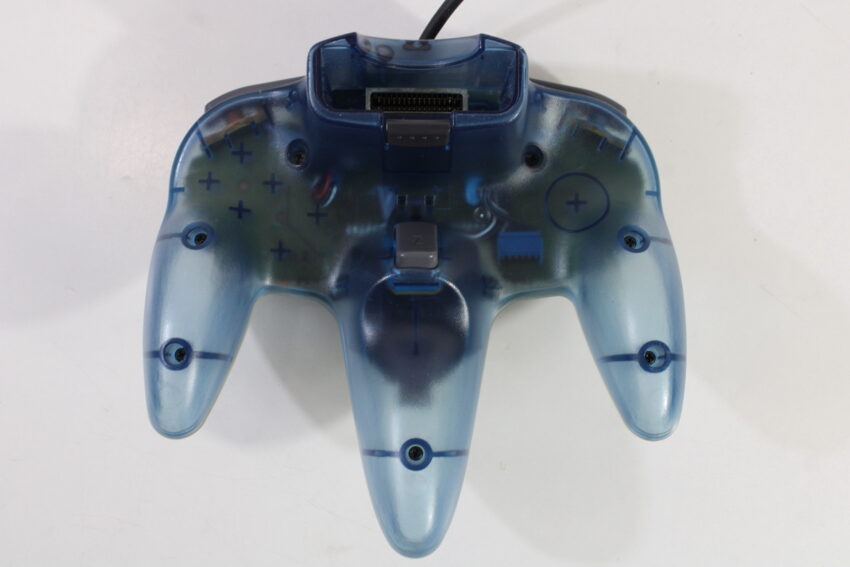 ASCII Pad 64 Turbo Controller Clear Top x Blue Back ASC-0901 Nintendo 64 7/10 Stick N64 (B)