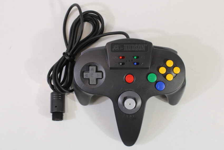 Hudson Joycard64 HC-739 Turbo Controller Black Nintendo 64 8/10 Stick N64 (B)