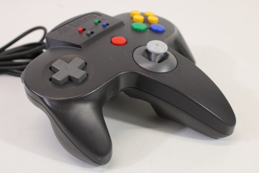 Hudson Joycard64 HC-739 Turbo Controller Black Nintendo 64 8/10 Stick N64 (B)