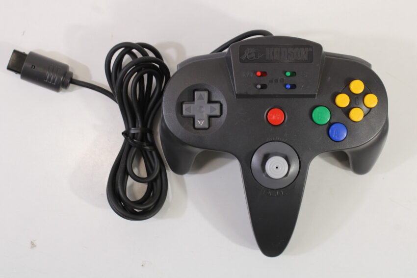 Hudson Joycard64 HC-739 Turbo Controller Black Nintendo 64 8/10 Stick N64 (B)