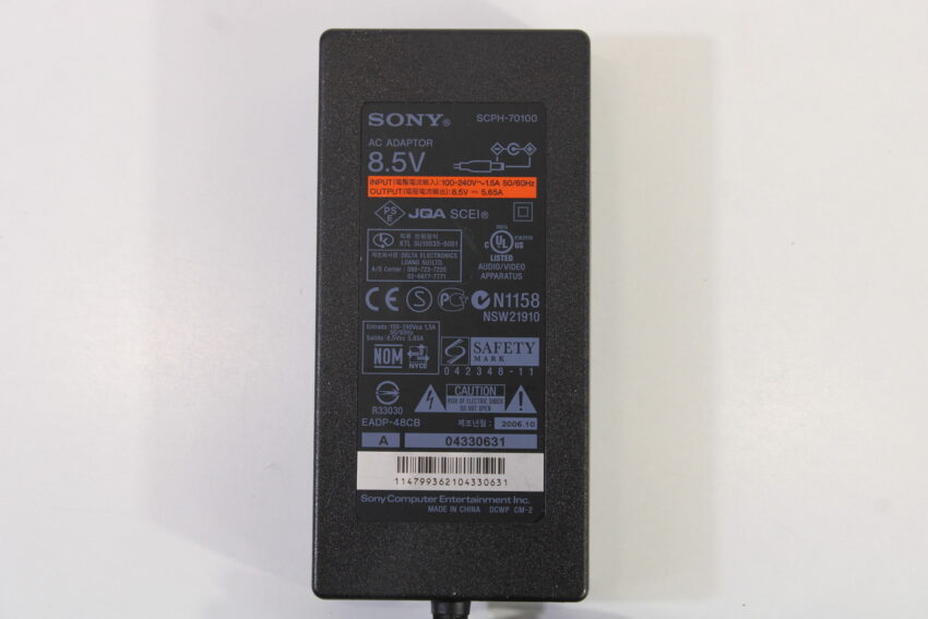 Official SONY PlayStation 2 Slim OEM AC Power Adapter Cord for PS2 Slim(B)