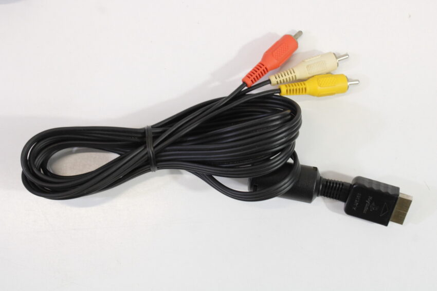 Lot of 2 Official SONY PlayStation 2 Slim OEM AC Power Adapter Cord & OEM AV Cable (B) PlayStation 2 PS2